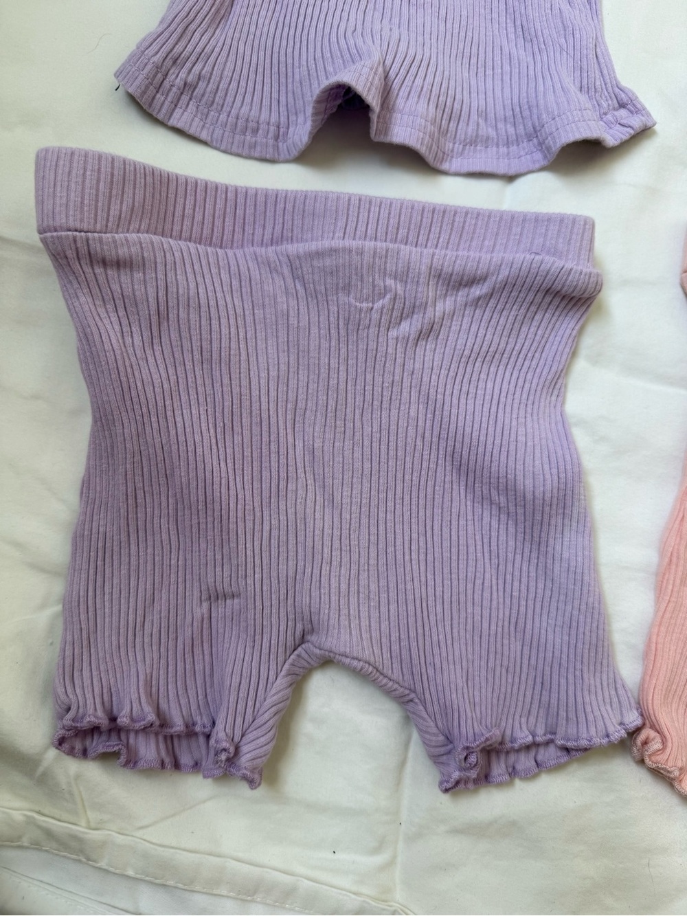 Ribbed Pastel Two-Piece Sets — Lavender & Pink - Picture 5 of 8